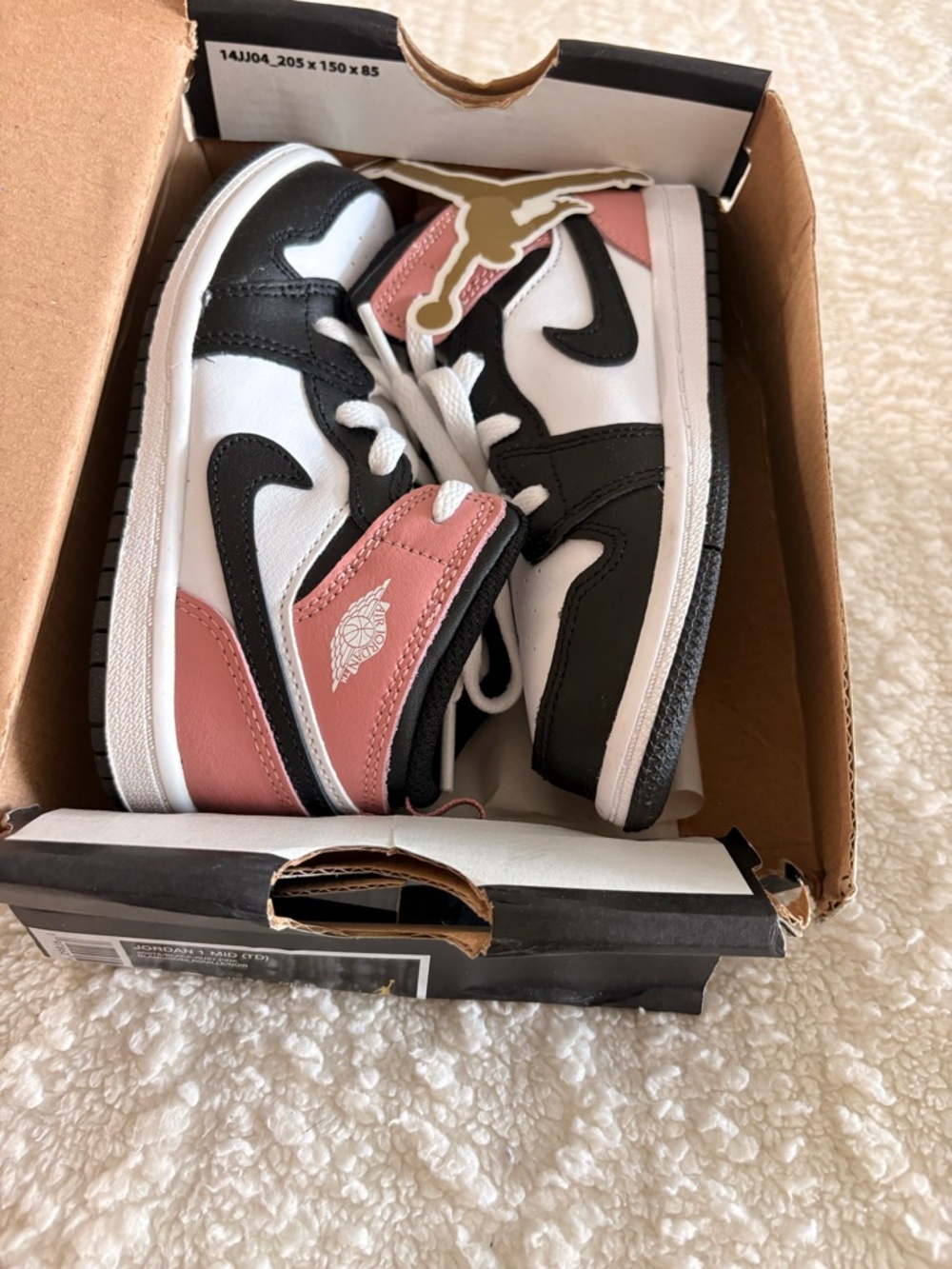 Jordan Kids Sneakers - White/Black/Pink